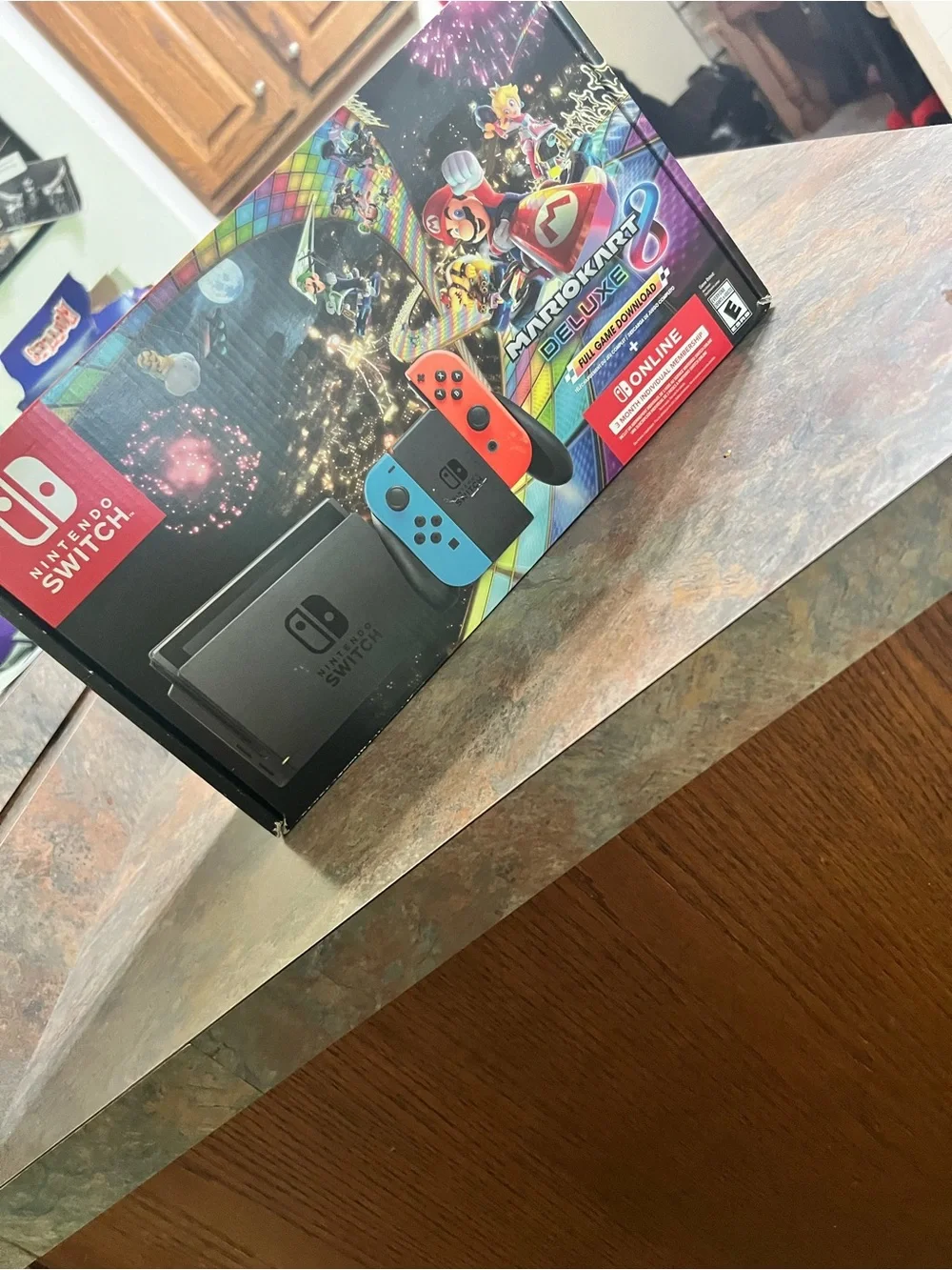 Nintendo Switch with Neon Blue & Neon Red Joy‑Con
